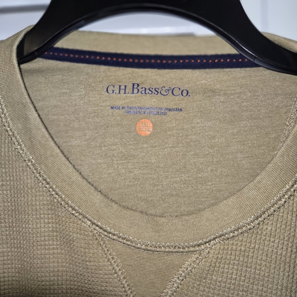 G.H.Bass & Co. Mens Long Sleeved Thermal T-Shirt Tan color, size XXL - Picture 4 of 12